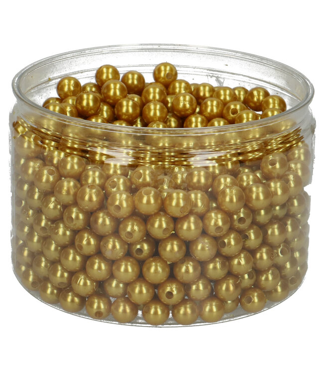 Goldfarbene Perlen Perlen 10mm | Pro 600 Stück