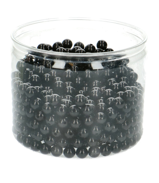 Schwarze Perlen Perlen 10mm | Pro 600 Stück