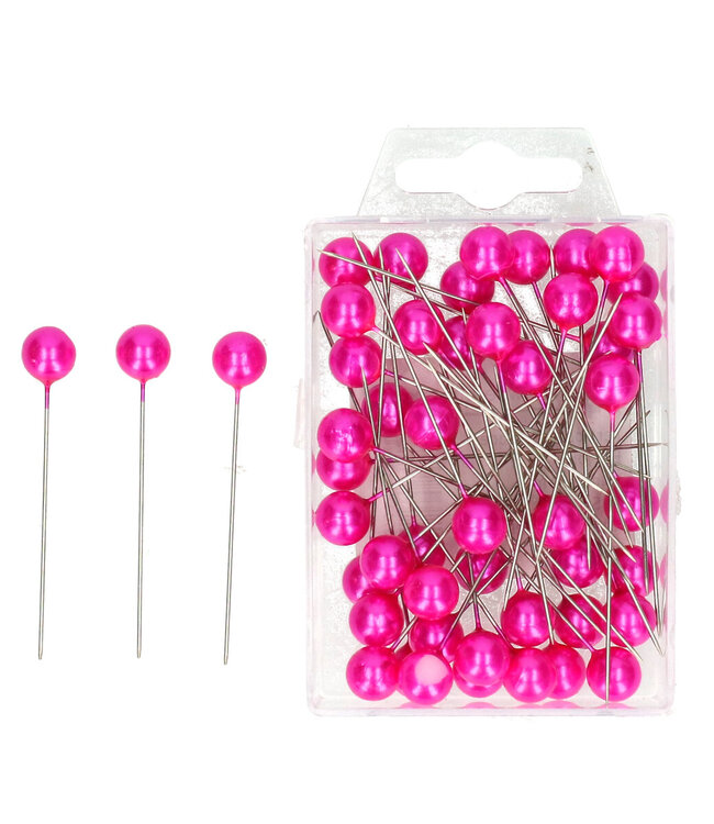 Fuchsia pins Pearl d10*60mm | Per 50 pieces