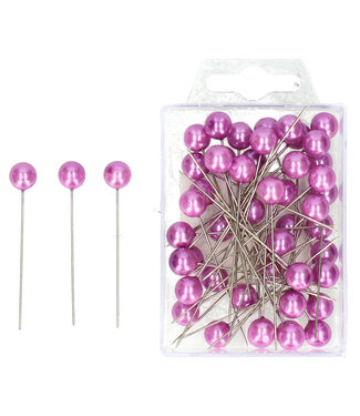 MyFlowers Violet pins Pearl d10*60mm (x50)