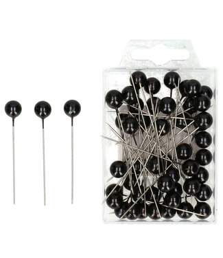 MyFlowers Black pins Pearl d10*60mm (x50)