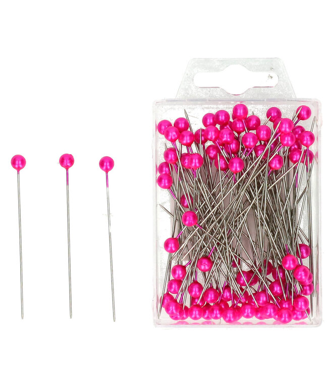Fuchsia pins Pearl d06*65mm | Per 100 pieces