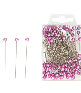 MyFlowers Violet pins Pearl d06*65mm (x100)