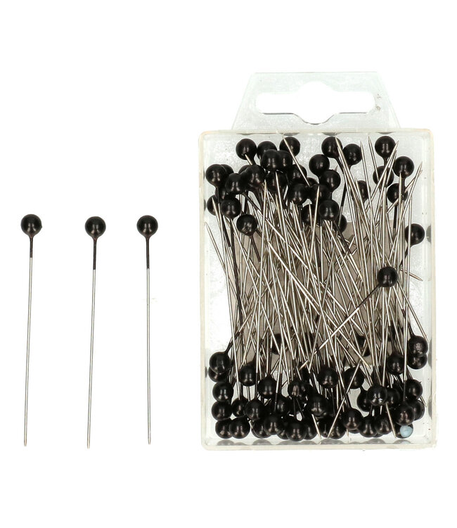 Black pins Pearl d06*65mm | Per 100 pieces