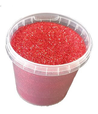Glitters 400gr in bucket Laser red ( x 1 )