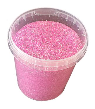 Blush roze glitters, per 400 gram