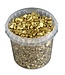 MyFlowers Decorative stones | 1 litre bucket | Gold (x6)