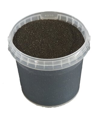 Eimer Quarzsand | pro Liter verpackt | Schwarz (x6)