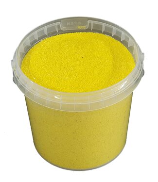 Seau de sable de quartz | emballé par litre | jaune (x6)