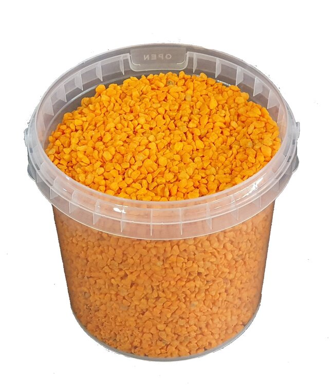 Seau de granulés | 1 litre | Couleur : orange (x6)