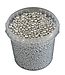 MyFlowers Terracotta pearls | bucket 1 litre | silver (x6)