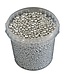 Terrakotta-Perlen | Eimer 1 Liter | Silber (x6)