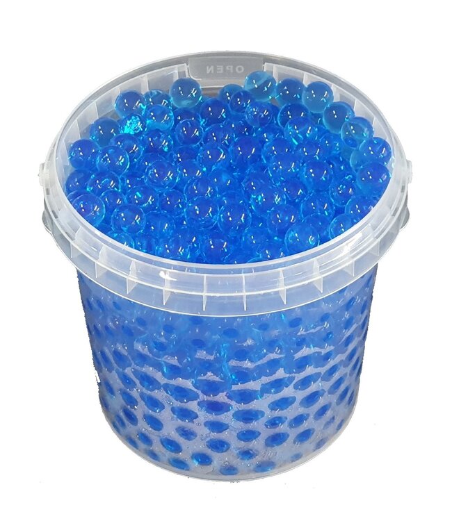 Gelparels | 1 liter emmer | Kleur: blauw (x6)
