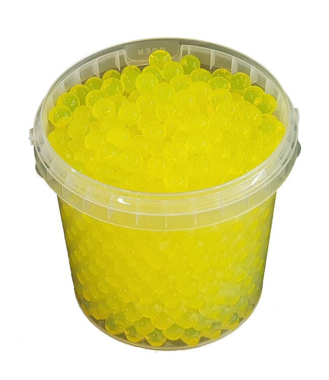 Gel-Perlen | 1 Liter Eimer | Farbe: gelb (x6)