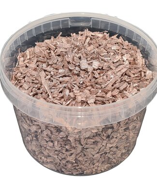 Decorative wood chips | 10 litre bucket | Champagne (x1)