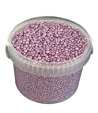 Terracotta pearls | bucket 10 litres | lilac (x1)