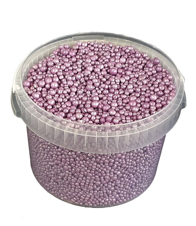 Terracotta pearls | bucket 10 litres | Colour: lilac (x1)