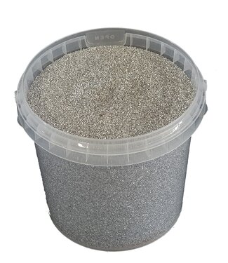 Bucket quartz sand | packed per litre | silver (x6)