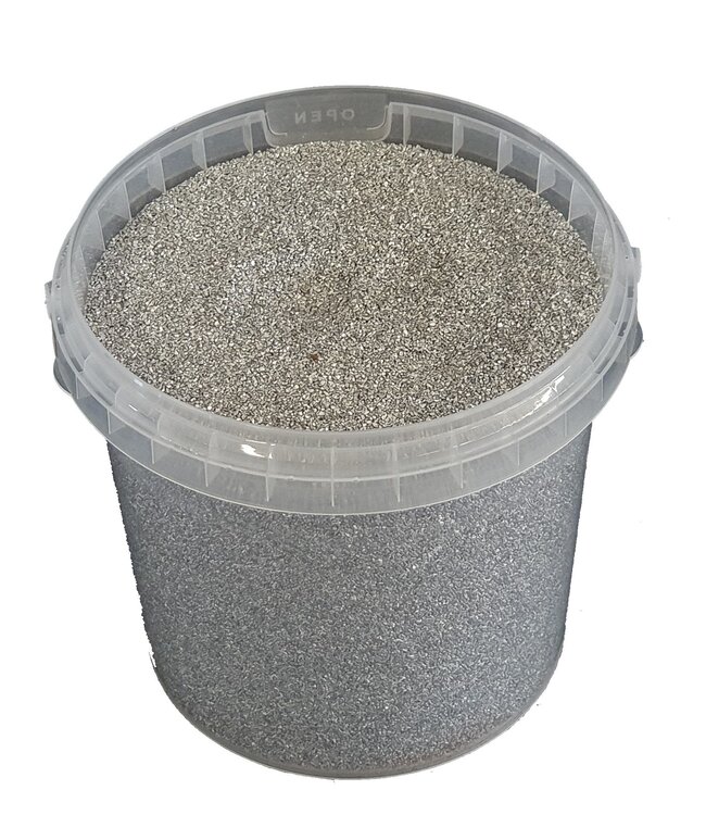 Bucket quartz sand | packed per litre | Colour: silver (x6)