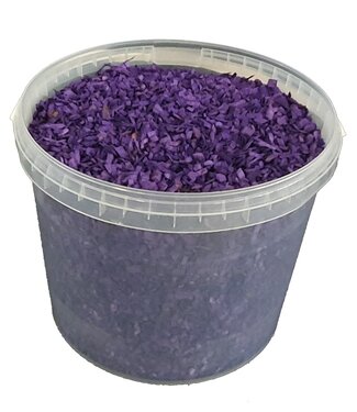 Decorative wood chips | 10 litre bucket | Purple (x1)
