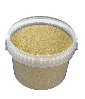 Bucket of quartz sand | packed per 3 litres | Gold (x1)