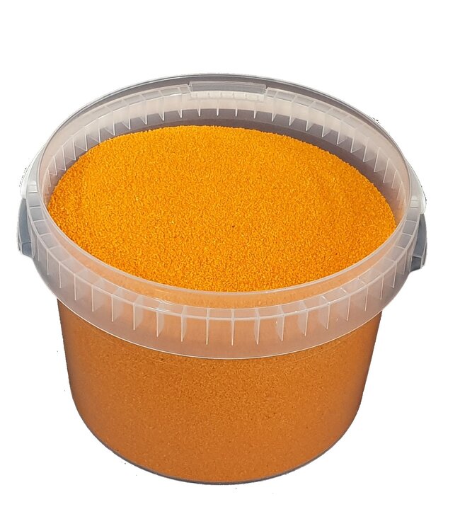 Bucket quartz sand | per 3 litres packed | Colour: orange (x1)
