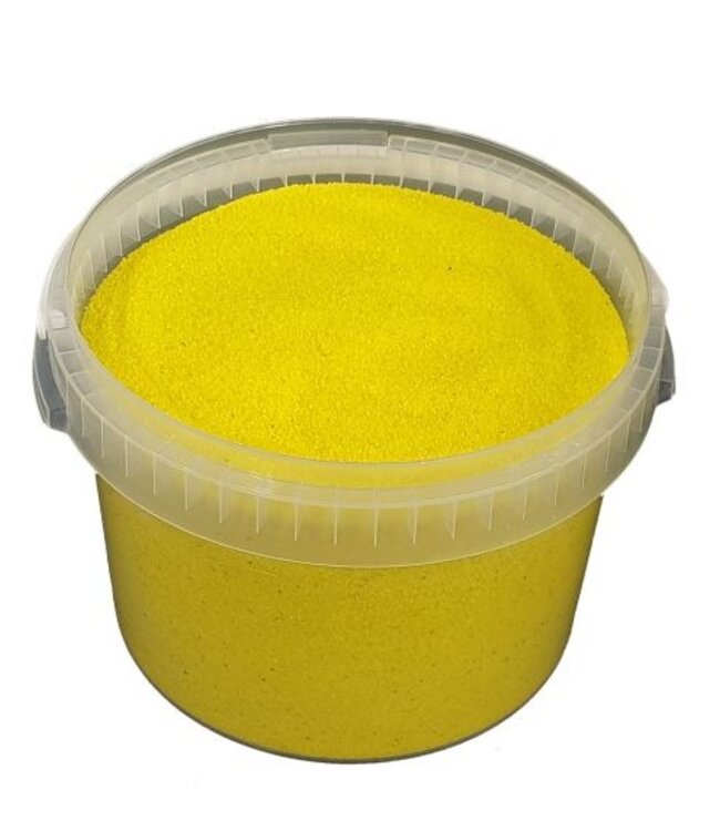 Bucket quartz sand | per 3 litres packed | Colour: yellow (x1)