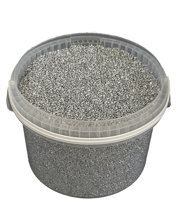 Emmer granulaat korrels | 3 liter | Kleur: zilver (x1)