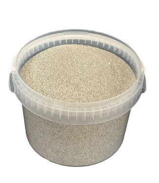Bucket quartz sand | per 3 litres packed | light grey (x1)