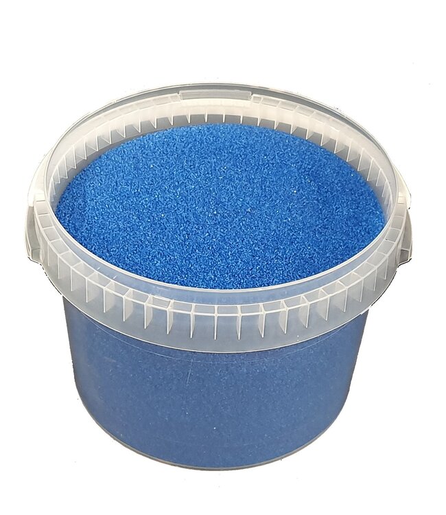Bucket quartz sand | per 3 litres packed | Colour: blue (x1)