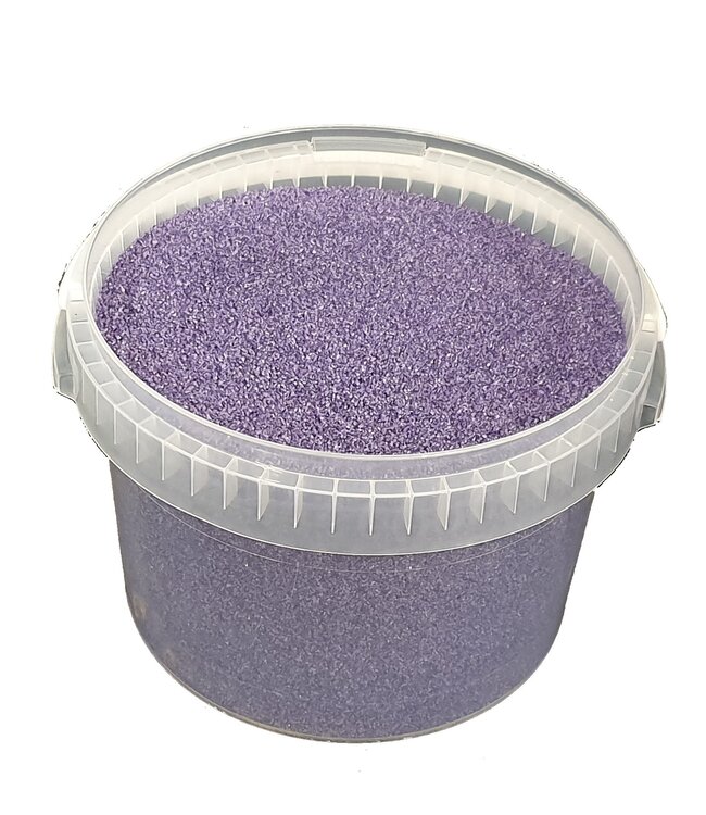 Bucket quartz sand | per 3 litres packed | Colour: Purple (x1)