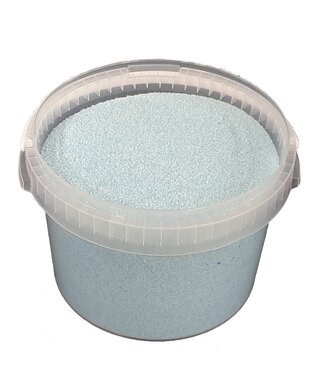 Eimer Quarzsand | verpackt pro 3 Liter | hellblau (x1)
