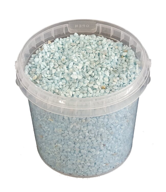 Emmer granulaat korrels | 1 liter | Kleur: lichtblauw (x6)