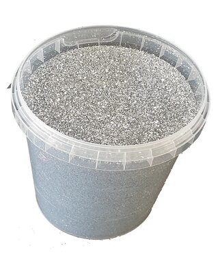 Zilverkleurige glitters, per 400 gram