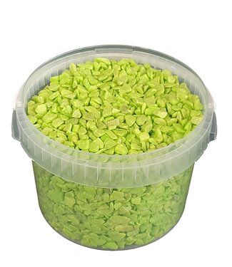 MyFlowers Decorative stones | 3 litre bucket | light green (x1)