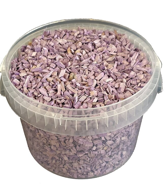 Decorative wood chips | 3 litre bucket | Colour: milka (x1)