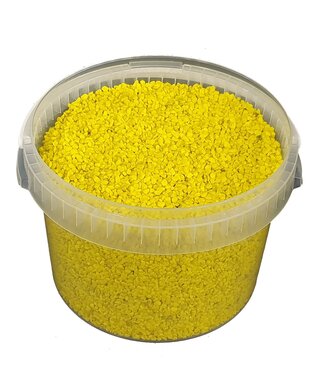 Seau à granulés | 3 litres | jaune (x1)
