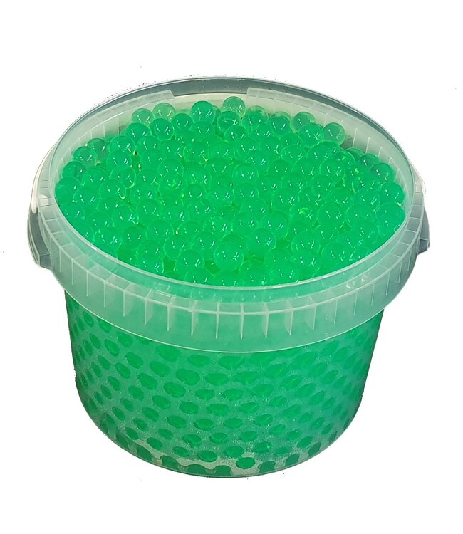 Gel pearls 3 ltr bucket light green ( x 1 )