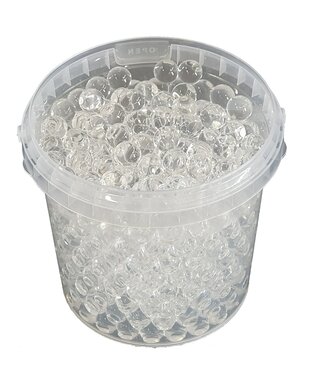 Gel beads | 1 litre bucket | transparent (x6)