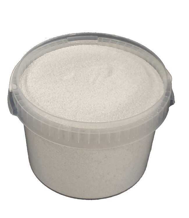 Bucket quartz sand | per 3 litres packed | Colour: white (x1)