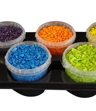 Decorative stones | 1 litre bucket | colour mix (x6)