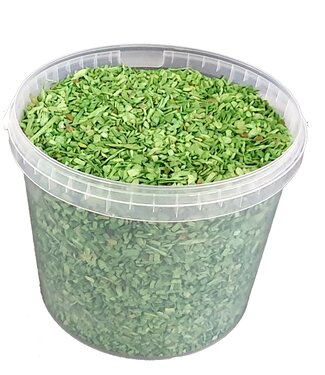 Decorative wood chips | 10 litre bucket | light green (x1)