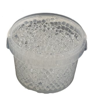 Gel pearls 3 ltr bucket clear ( x 1 )