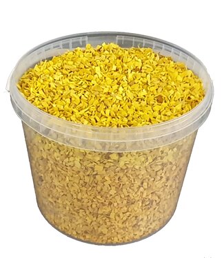 Decorative wood chips | 10 litre bucket | yellow (x1)