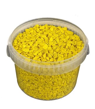 MyFlowers Pierres décoratives | seau de 3 litres | jaune (x1)