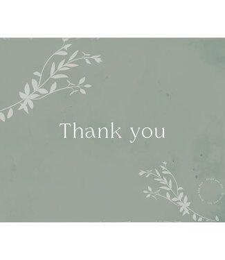 MyFlowers Greeting cards with English print