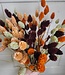 Mixed Phalaris bouquet in earth tones