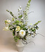 Blumenstrauß aus Seidenblumen "White Lightning"