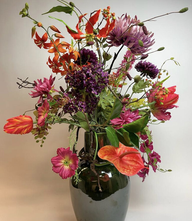 Bouquet de fleurs en soie "Feasty Florals" | Diverses couleurs de fleurs en soie