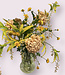 Blumenstrauß aus Seidenblumen "Funky Florals" | Gelbe Seidenblumen
